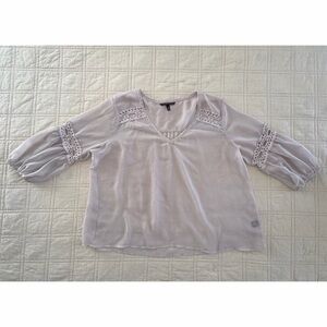Victoria's Secret Lavender Sheer Blouse